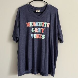 Jadelynn Brooke Navy Blue Multi Color 'Meredith Grey Vibes' Graphic Tee Shirt